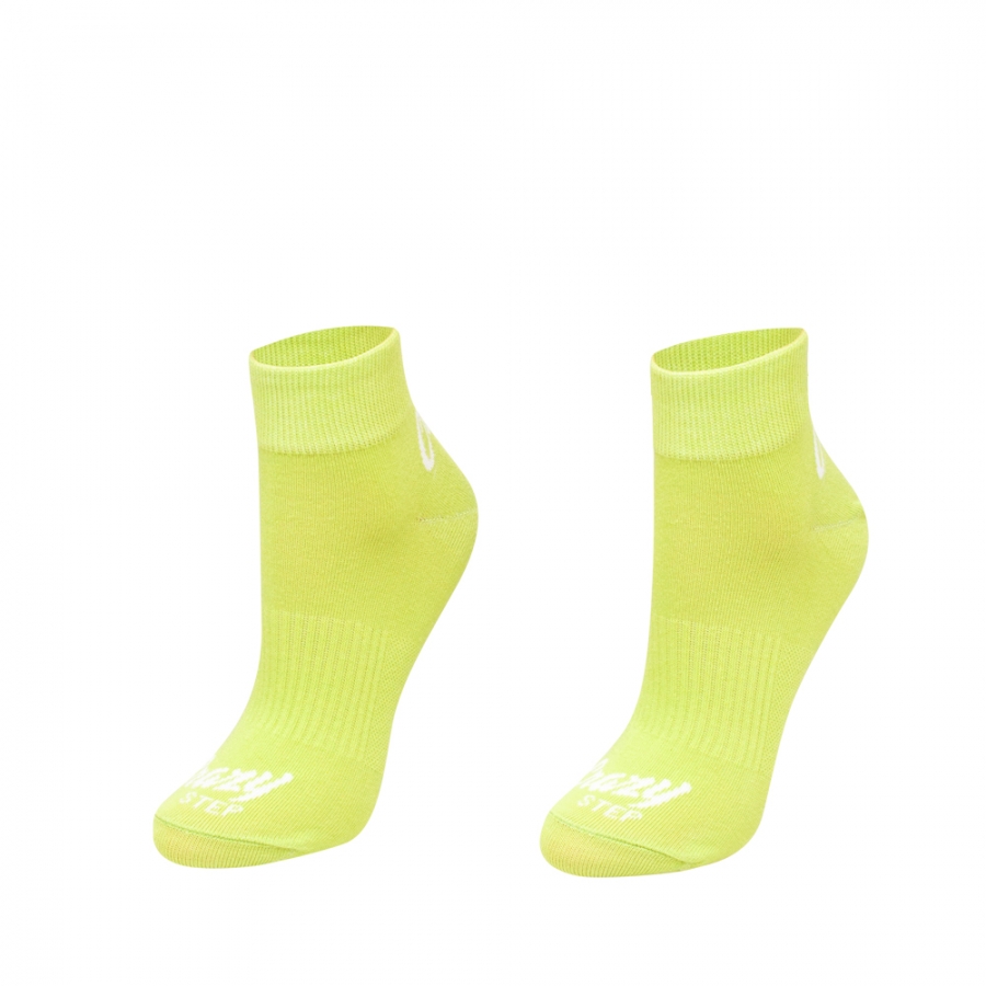 Sportovní kotníkové ponožky zelené lime 